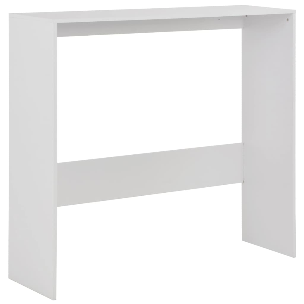 vidaXL Stół barowy z 2 blatami, biały, 130 x 40 x 120 cm