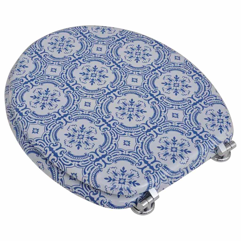 vidaXL Deski sedesowe, 2 szt., MDF, wzór porcelany