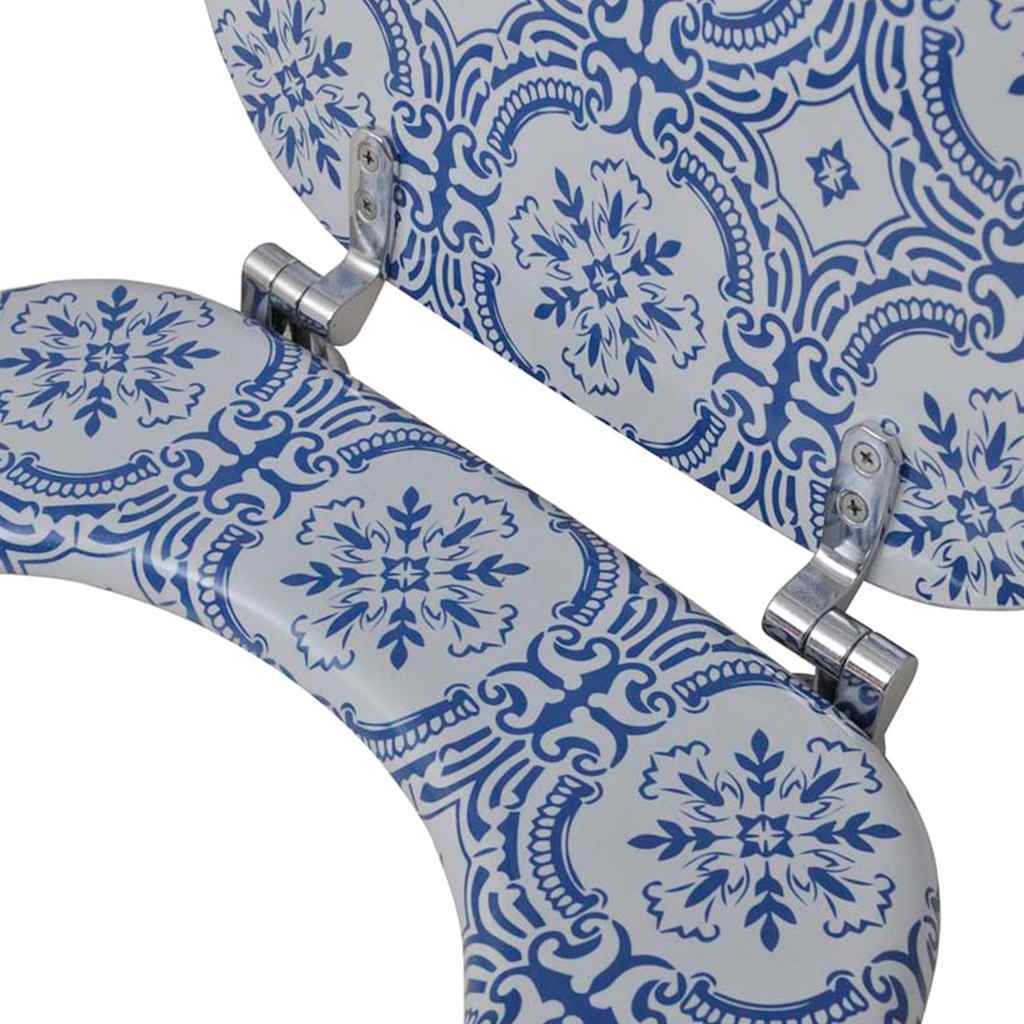 vidaXL Deski sedesowe, 2 szt., MDF, wzór porcelany