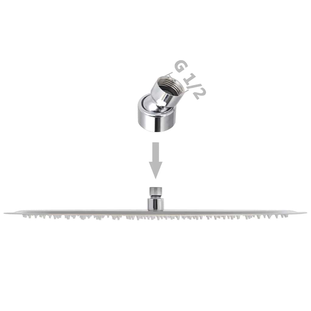 vidaXL Deszczownice ze stali nierdzewnej, 2 szt., Ø 50 cm