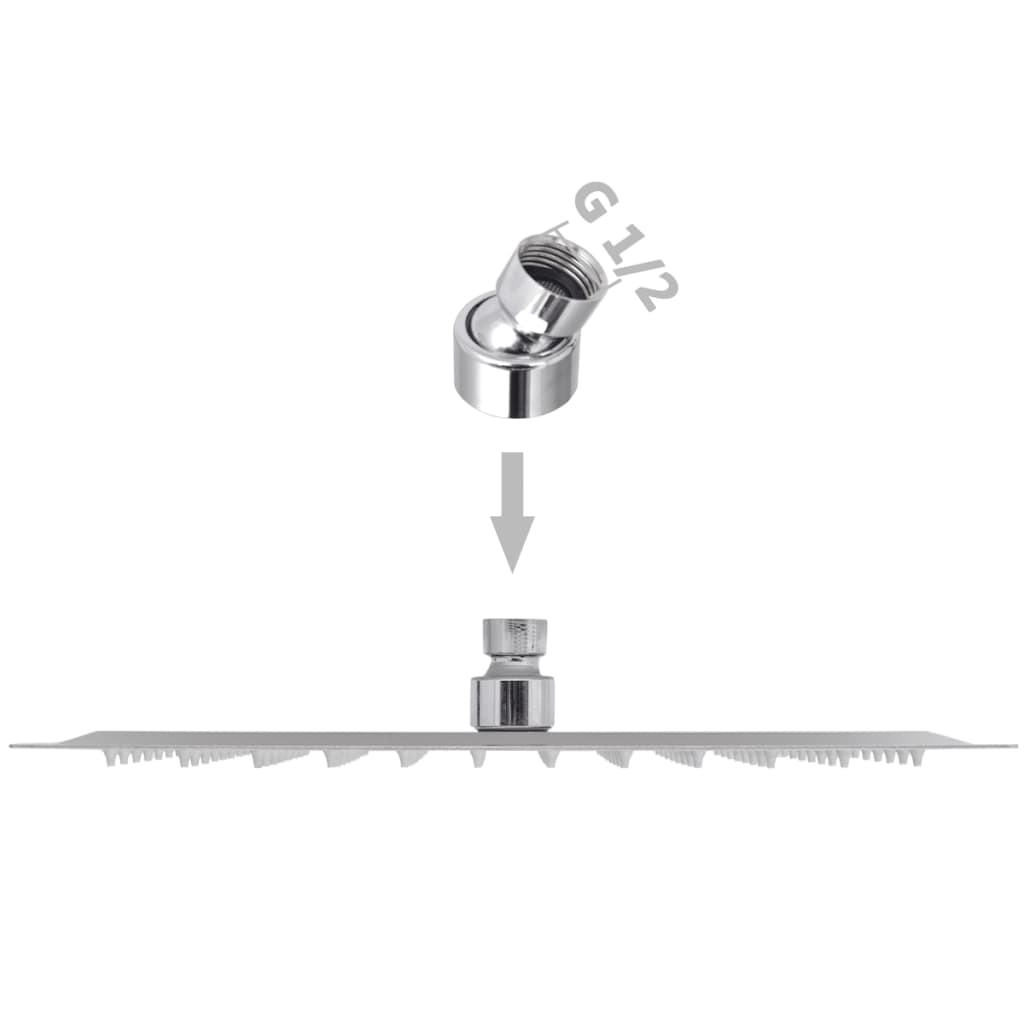 vidaXL Deszczownice ze stali nierdzewnej, 2 szt., 20 x 30 cm