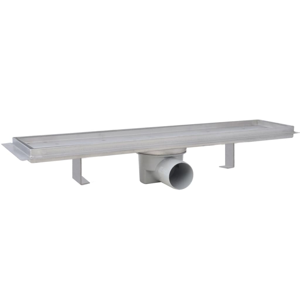 vidaXL Odpływ prysznicowy liniowy, 2 szt., 530x140 mm, stal nierdzewna