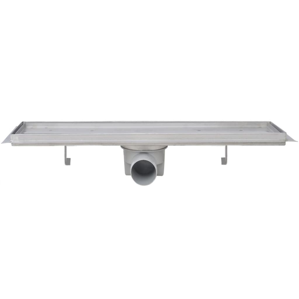 vidaXL Odpływ prysznicowy liniowy, 2 szt., 530x140 mm, stal nierdzewna