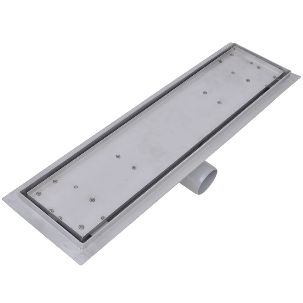 vidaXL Odpływ prysznicowy liniowy, 2 szt., 530x140 mm, stal nierdzewna