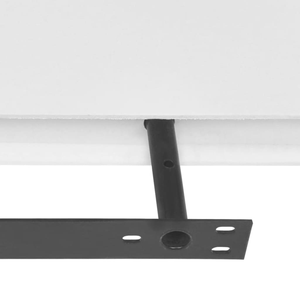 vidaXL Półki ścienne, 4 szt., białe, 60 cm