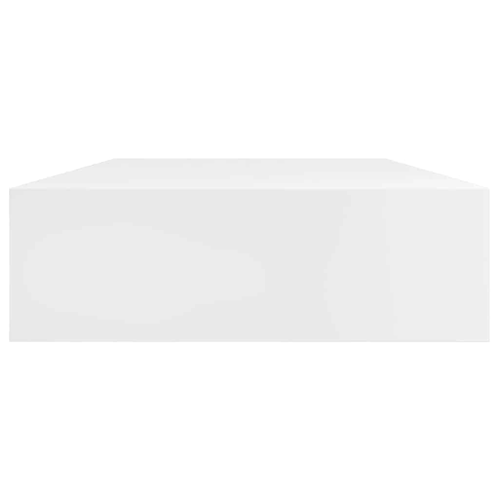 vidaXL Półki wiszące z szufladami, 2 szt., białe, 80 cm