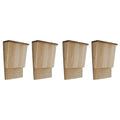 vidaXL Domki dla nietoperzy, 4 szt., 22 x 12 x 34 cm, drewniane