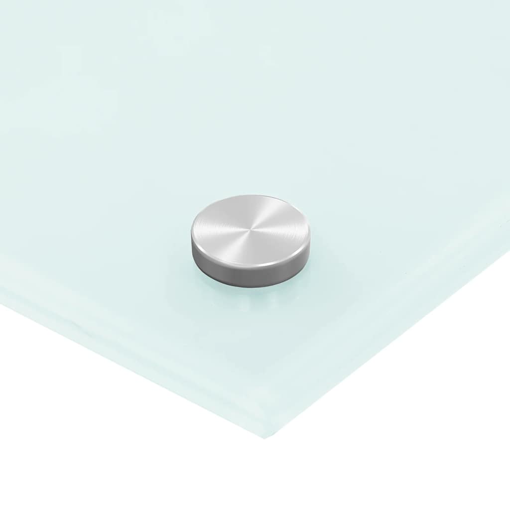 vidaXL Panel ochronny do kuchni, mleczny, 80x50 cm, szkło hartowane
