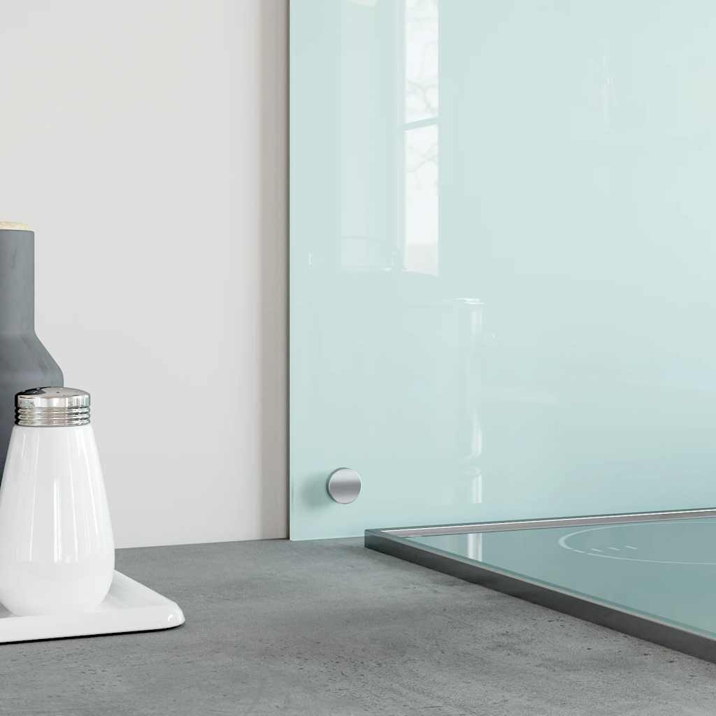 vidaXL Panel ochronny do kuchni, mleczny, 90x60 cm, szkło hartowane