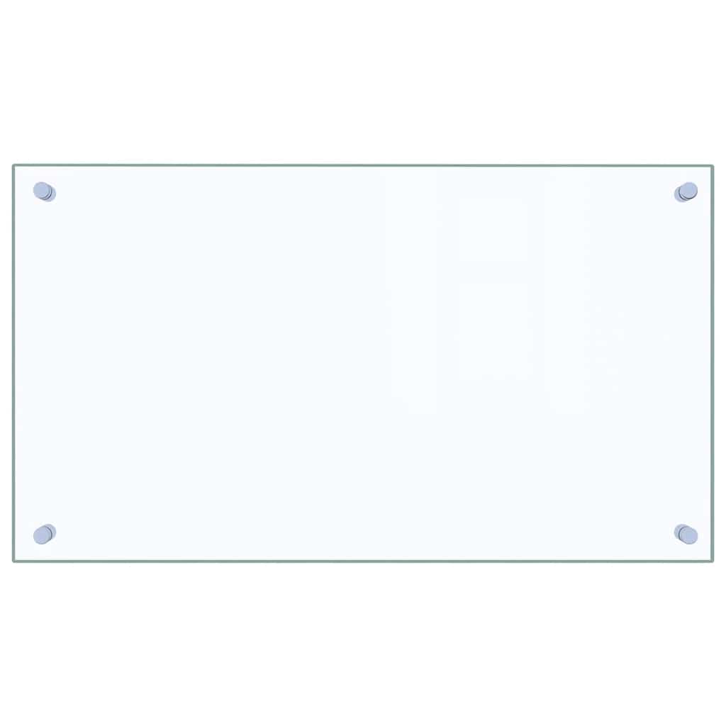 vidaXL Panel ochronny do kuchni, przezroczysty, 70x40 cm, szkło