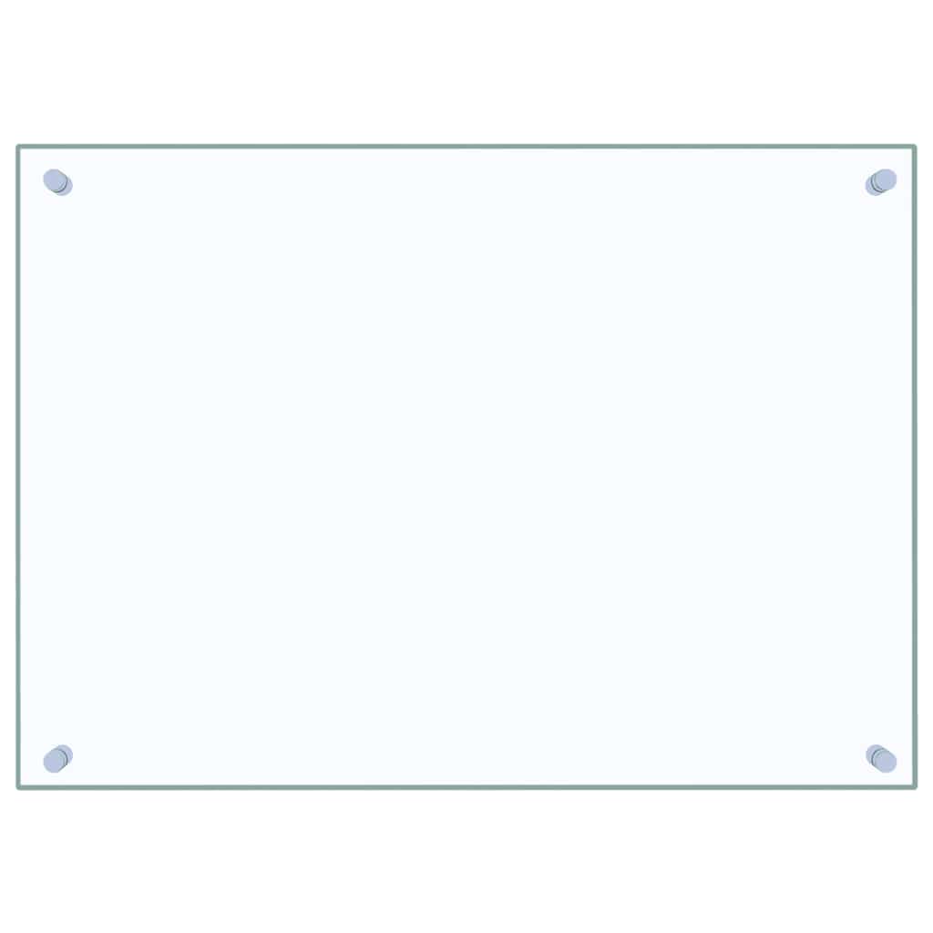 vidaXL Panel ochronny do kuchni, przezroczysty, 70x50 cm, szkło