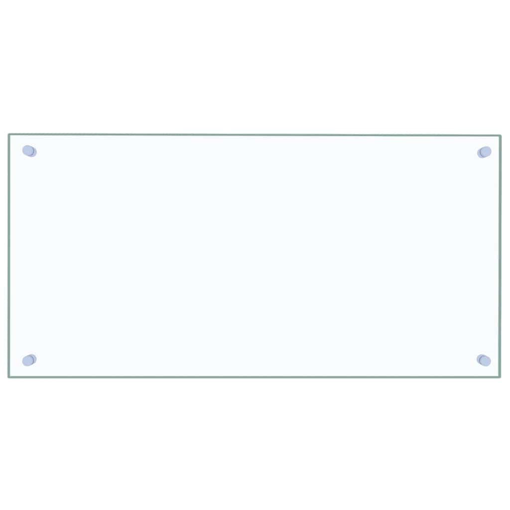 vidaXL Panel ochronny do kuchni, przezroczysty, 80x40 cm, szkło
