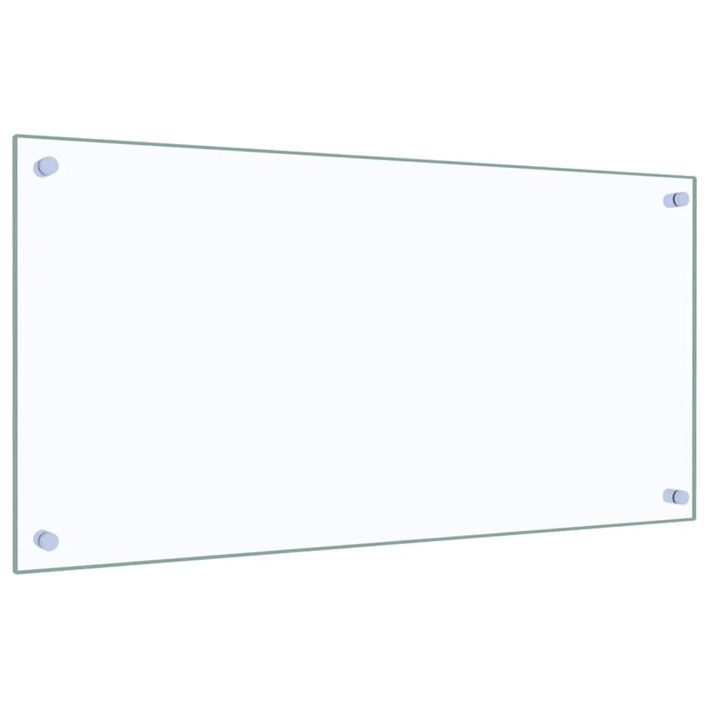 vidaXL Panel ochronny do kuchni, przezroczysty, 80x40 cm, szkło