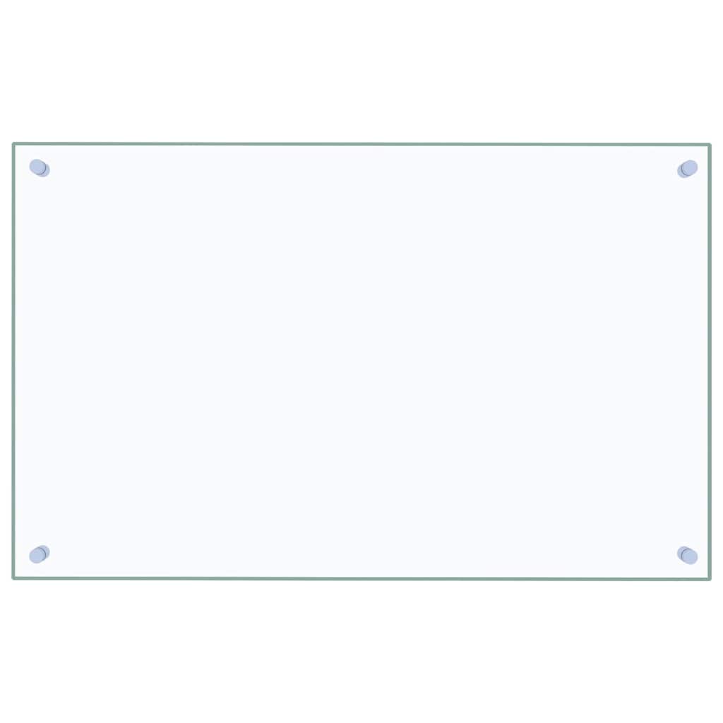 vidaXL Panel ochronny do kuchni, przezroczysty, 80x50 cm, szkło