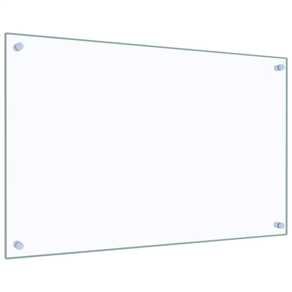 vidaXL Panel ochronny do kuchni, przezroczysty, 80x50 cm, szkło