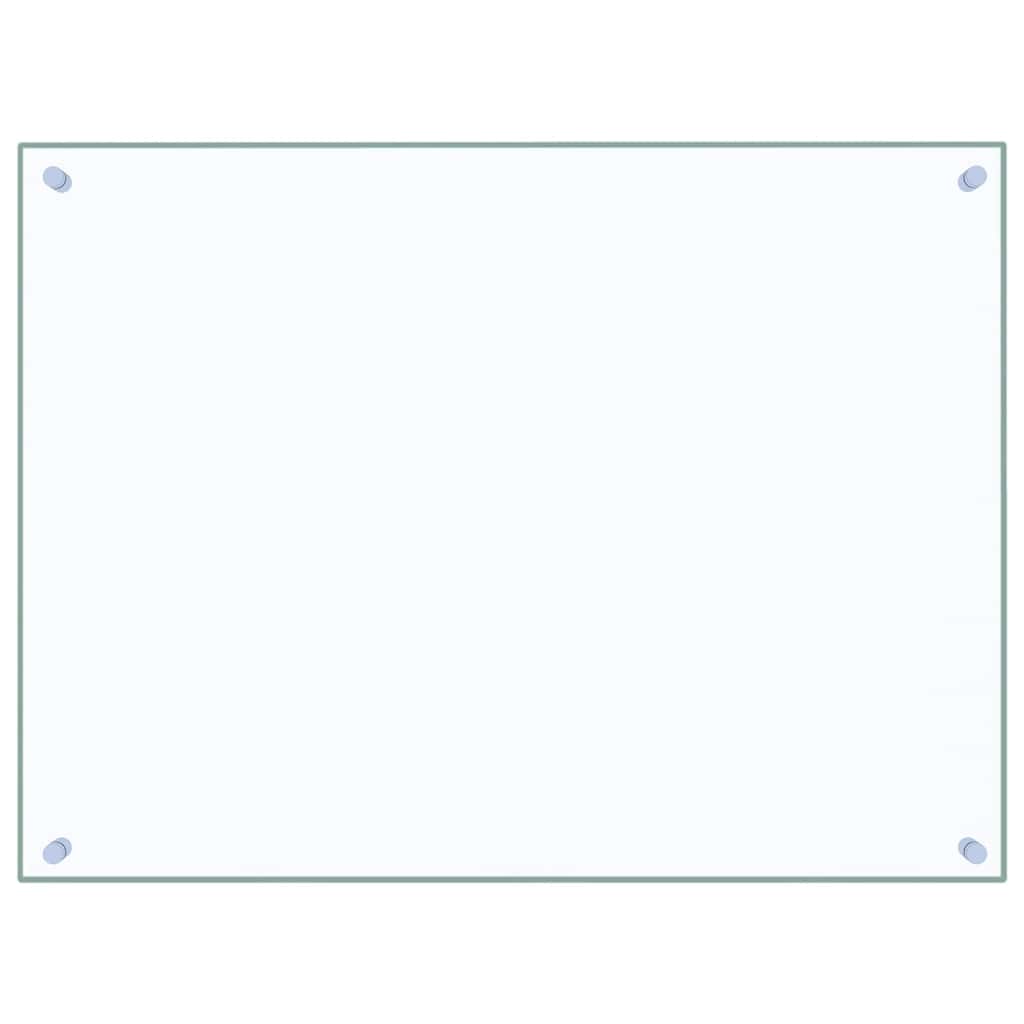 vidaXL Panel ochronny do kuchni, przezroczysty, 80x60 cm, szkło