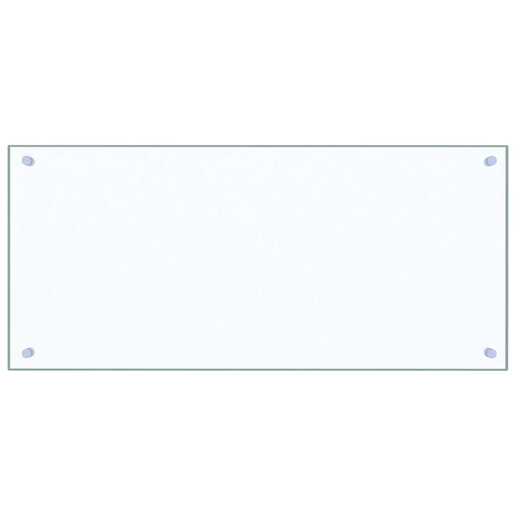 vidaXL Panel ochronny do kuchni, przezroczysty, 90x40 cm, szkło
