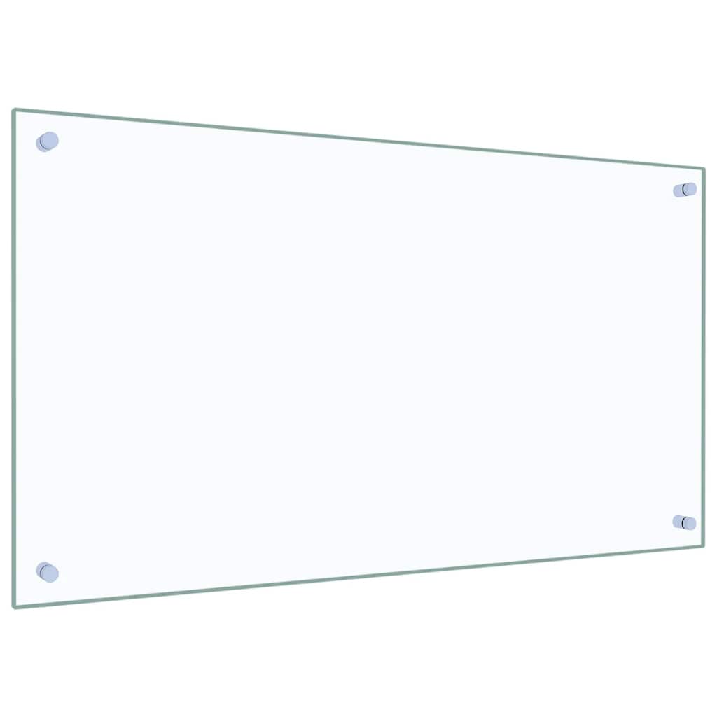 vidaXL Panel ochronny do kuchni, przezroczysty, 90x50 cm, szkło
