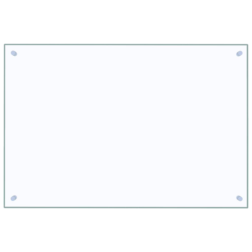 vidaXL Panel ochronny do kuchni, przezroczysty, 90x60 cm, szkło
