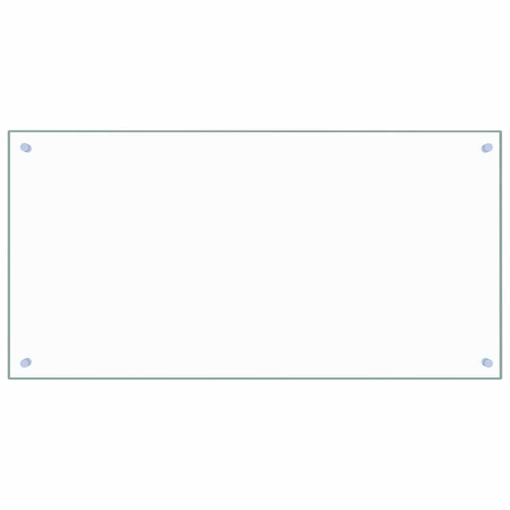 vidaXL Panel ochronny do kuchni, przezroczysty, 100x50 cm, szkło
