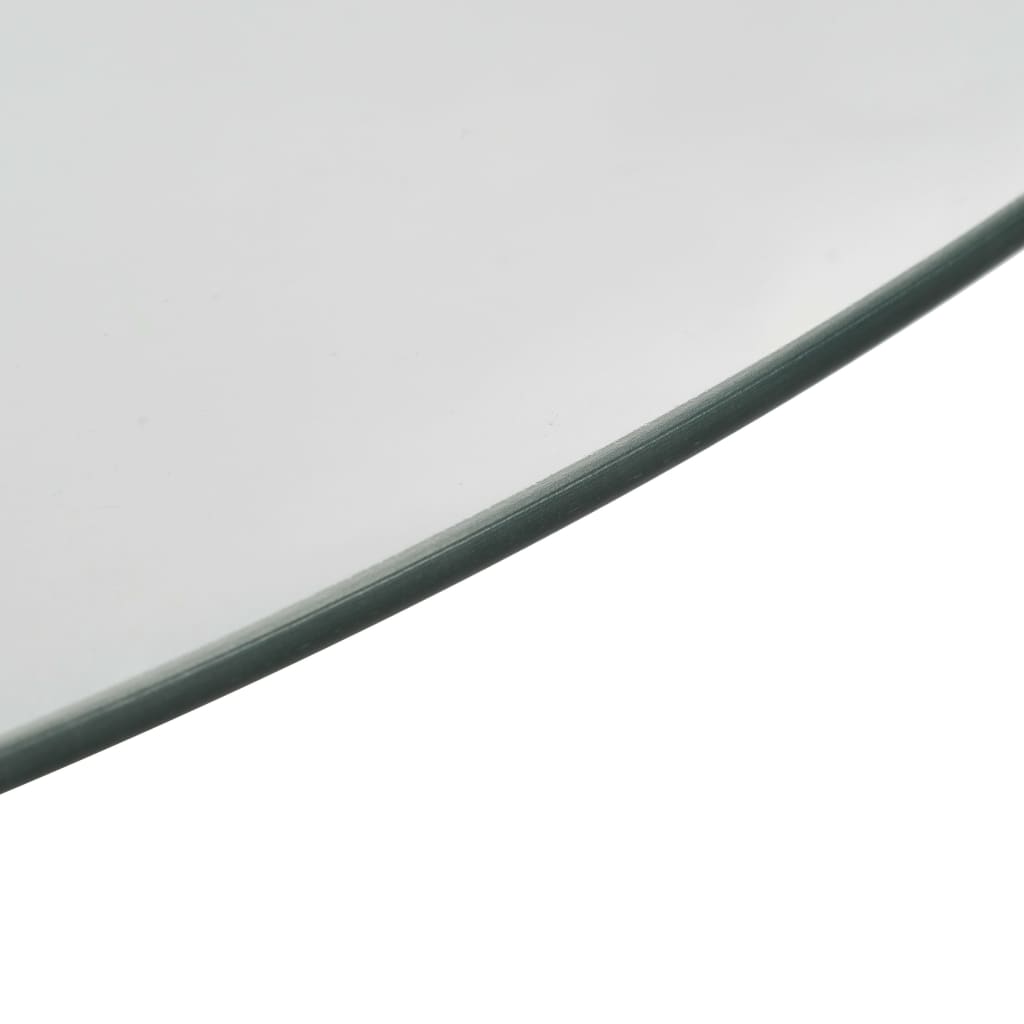 vidaXL Obrotowa taca, przezroczysta, 60 cm, hartowane szkło