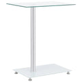 vidaXL Stolik w kształcie U 45x30x58 cm, przezroczyste hartowane szkło