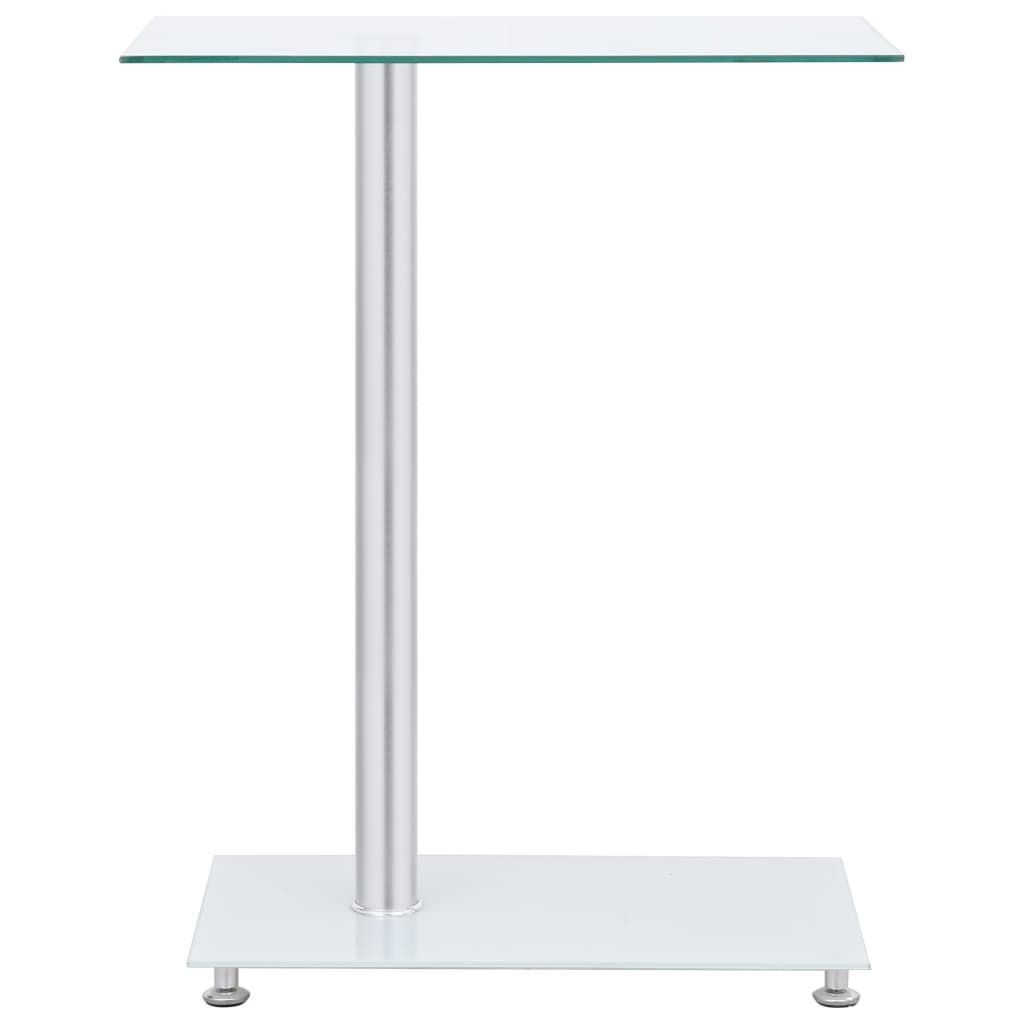 vidaXL Stolik w kształcie U 45x30x58 cm, przezroczyste hartowane szkło