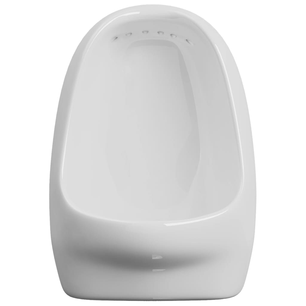 vidaXL Pisuar wiszący z zaworem spłukującym, ceramiczny, biały