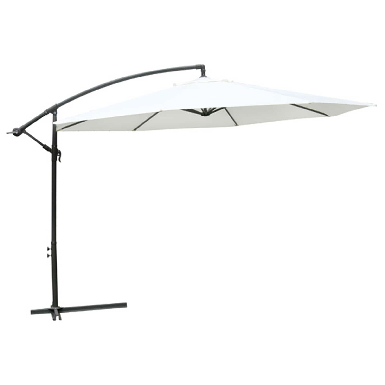 vidaXL Wiszacy Parasol Sloneczny Biały