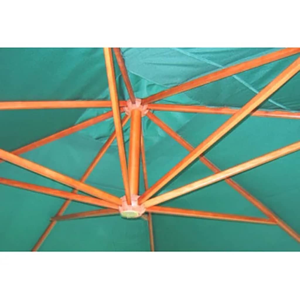 vidaXL Parasol ogrodowy podwieszany, 300x400 cm, zielony