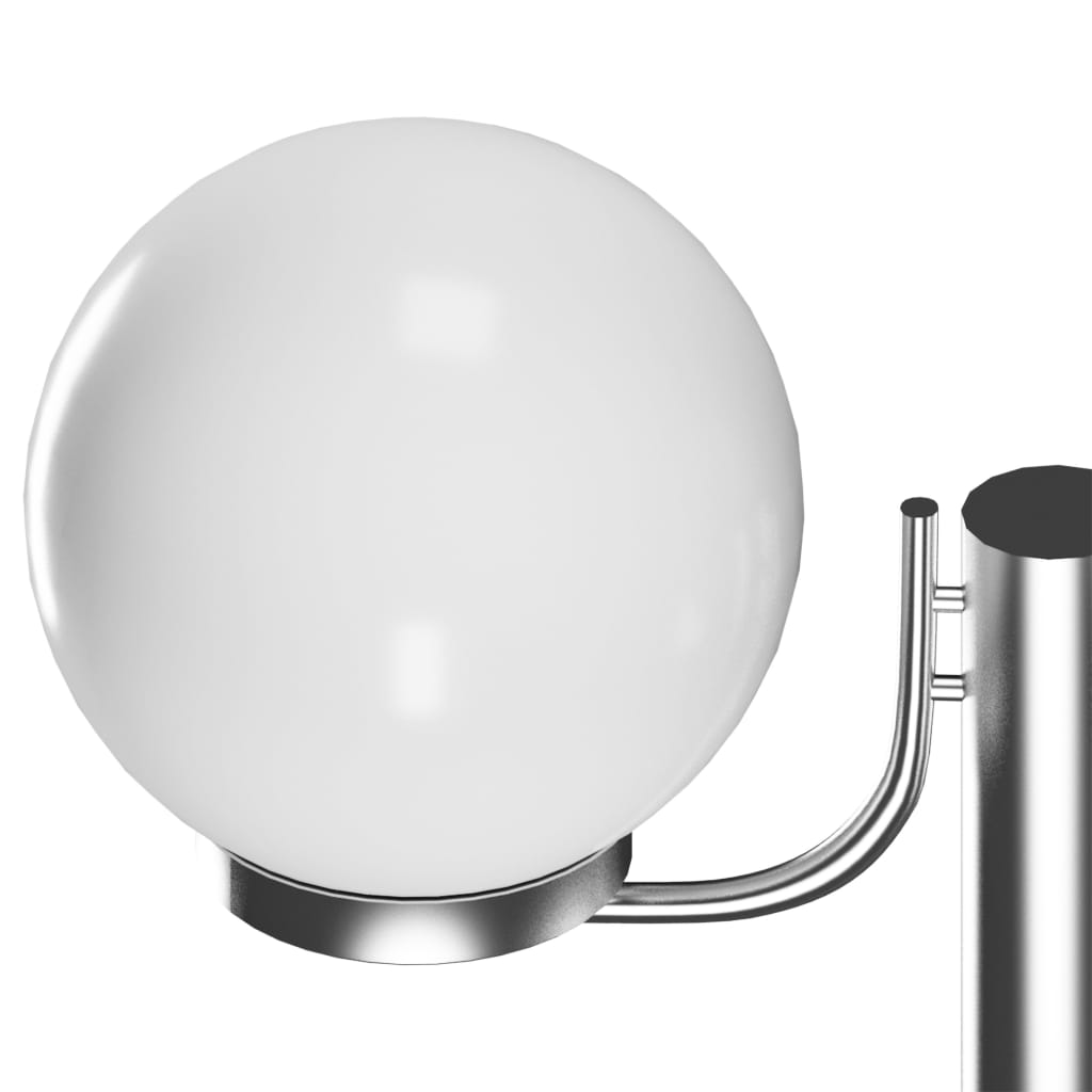 vidaXL Lampa ogrodowa na słupku, 2 kule, 220 cm