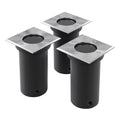 vidaXL Lampy najazdowe, 3 szt., kwadratowe