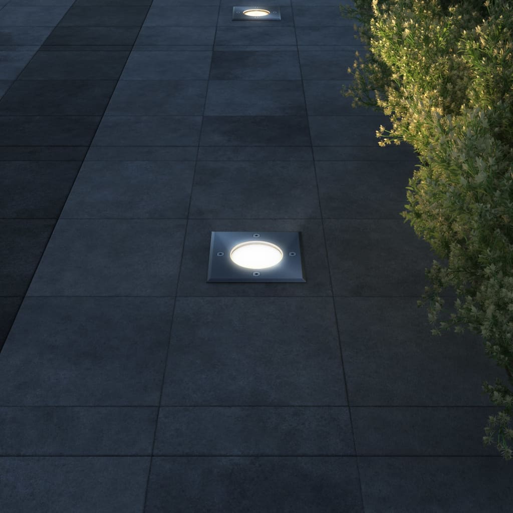 vidaXL Lampy najazdowe, 3 szt., kwadratowe