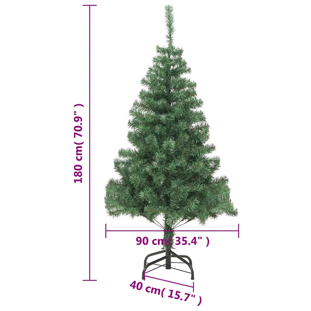 vidaXL Sztuczna choinka ze stojakiem, 180 cm, 564 gałązki