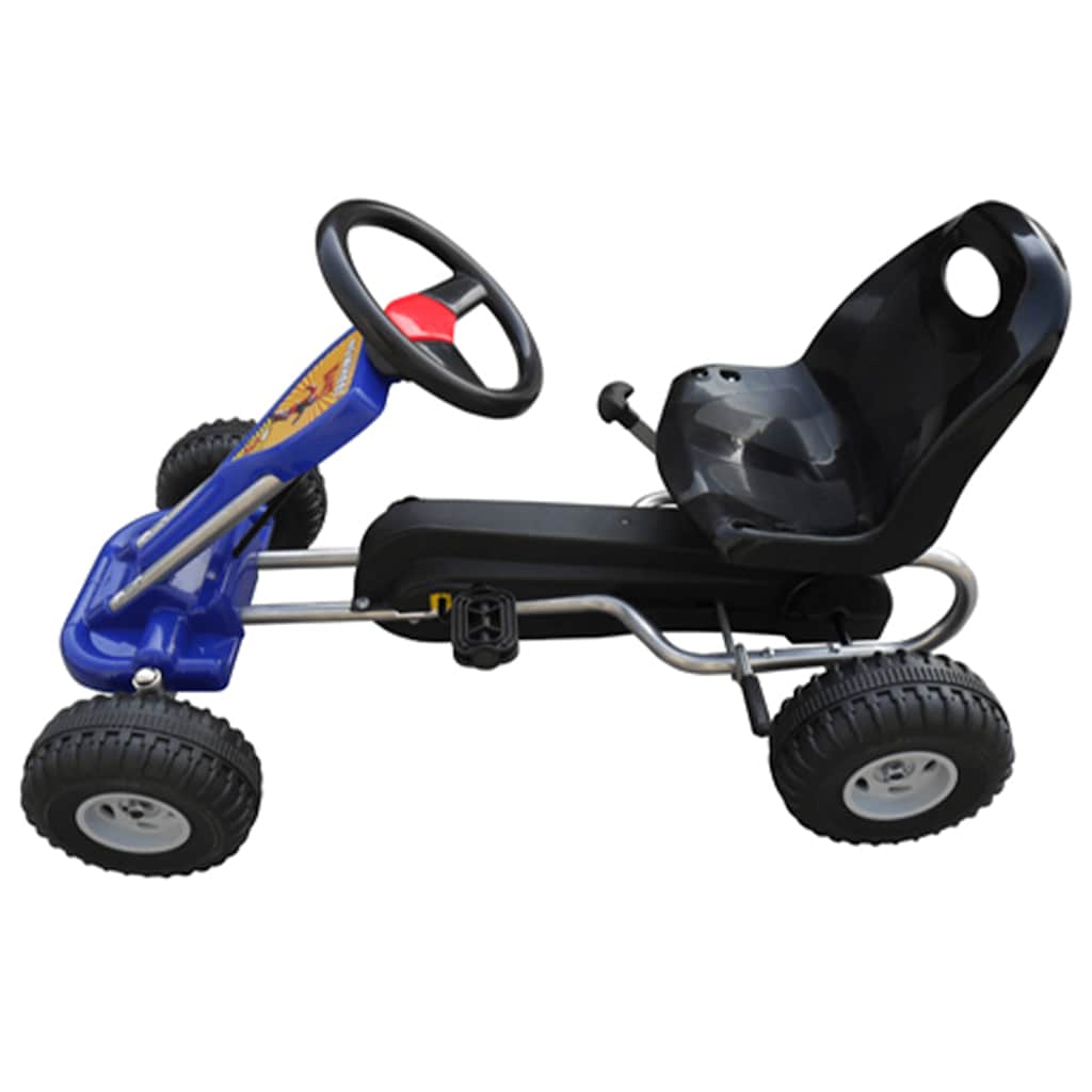 vidaXL Gokart z pedałami, niebieski