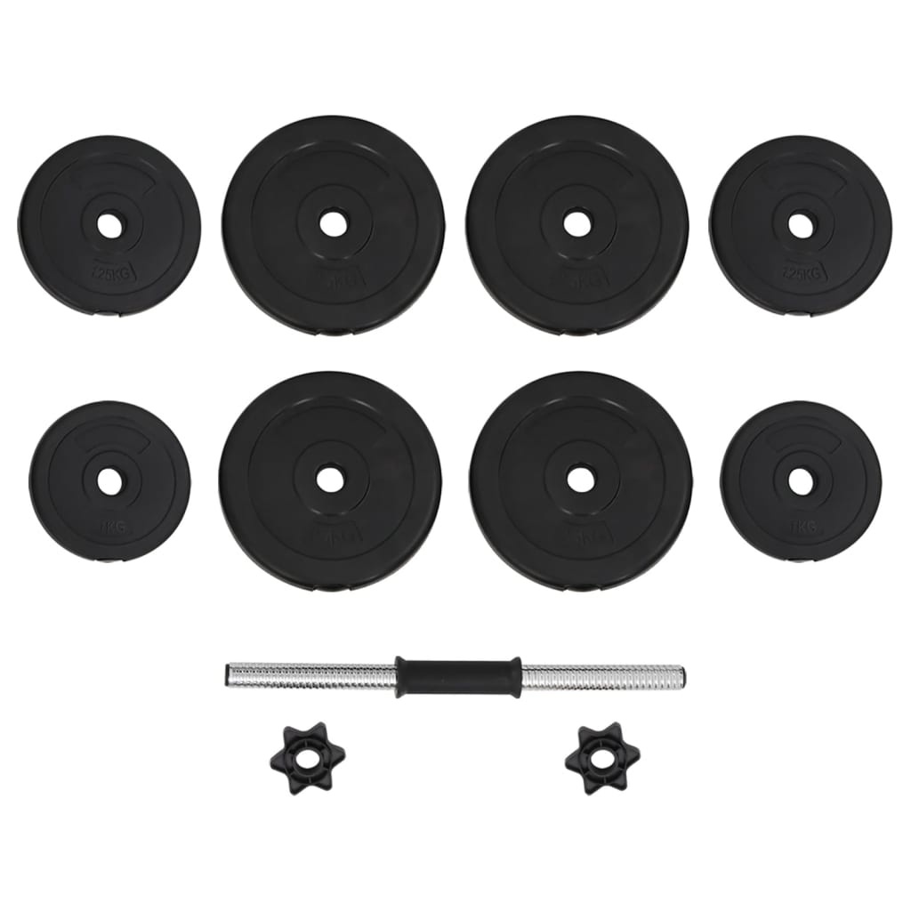 vidaXL Hantel 15 kg