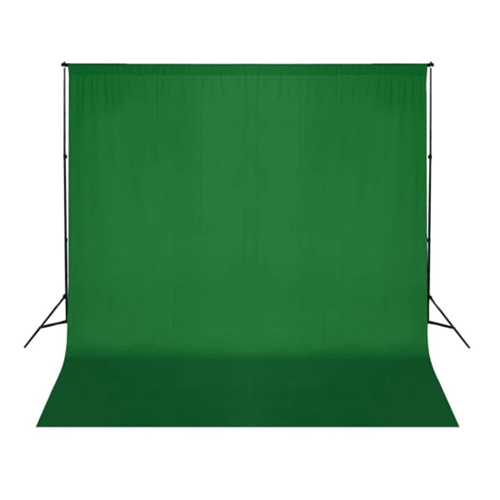 vidaXL Tło fotograficzne bez stelaża, bawełna, 300x300 cm, chroma key