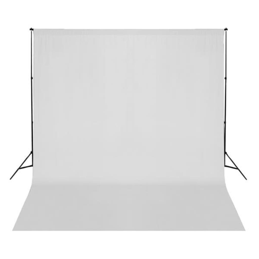vidaXL Tło fotograficzne bez stelaża, bawełna, 300x300 cm, białe