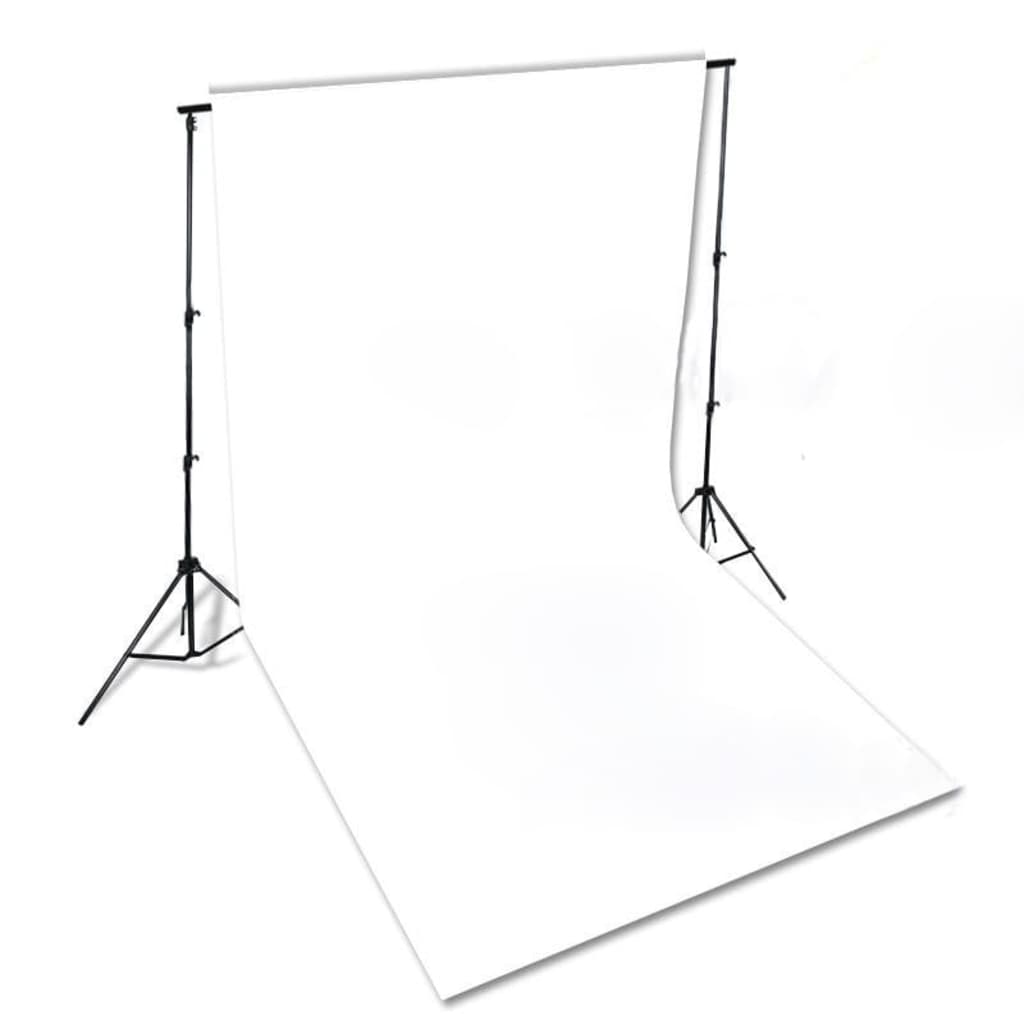 vidaXL Tło fotograficzne bez stelaża, bawełna, 300x300 cm, białe