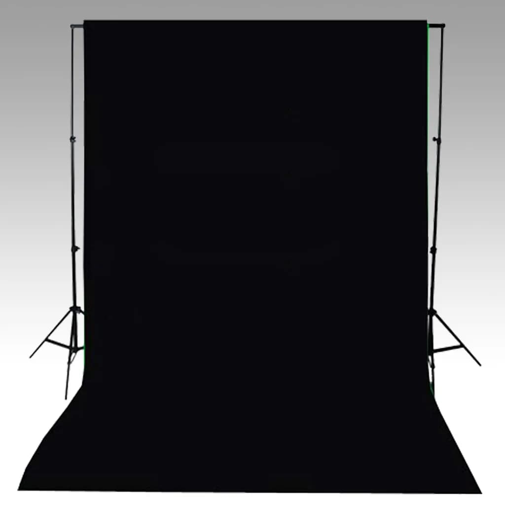 vidaXL Tło fotograficzne bez stelaża, bawełna, 600x300 cm, czarne