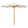 vidaXL Parasol 300 x 258 cm, piaskowa biel