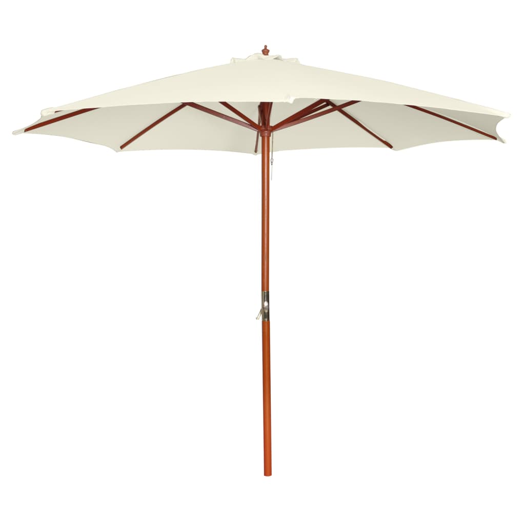 vidaXL Parasol 300 x 258 cm, piaskowa biel