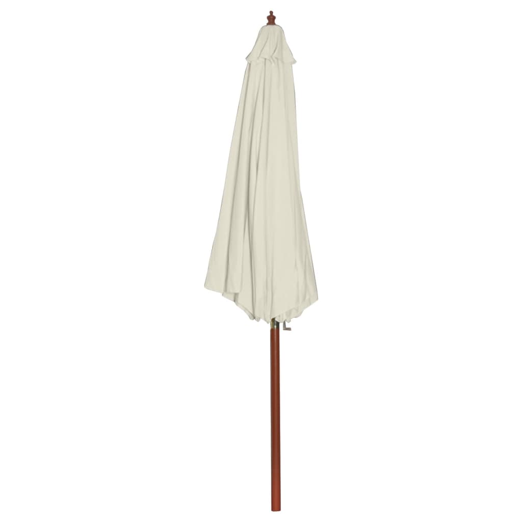 vidaXL Parasol 300 x 258 cm, piaskowa biel