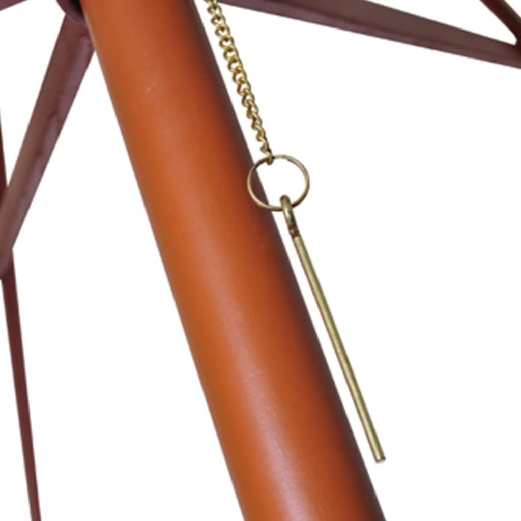 vidaXL Parasol 300 x 258 cm, piaskowa biel
