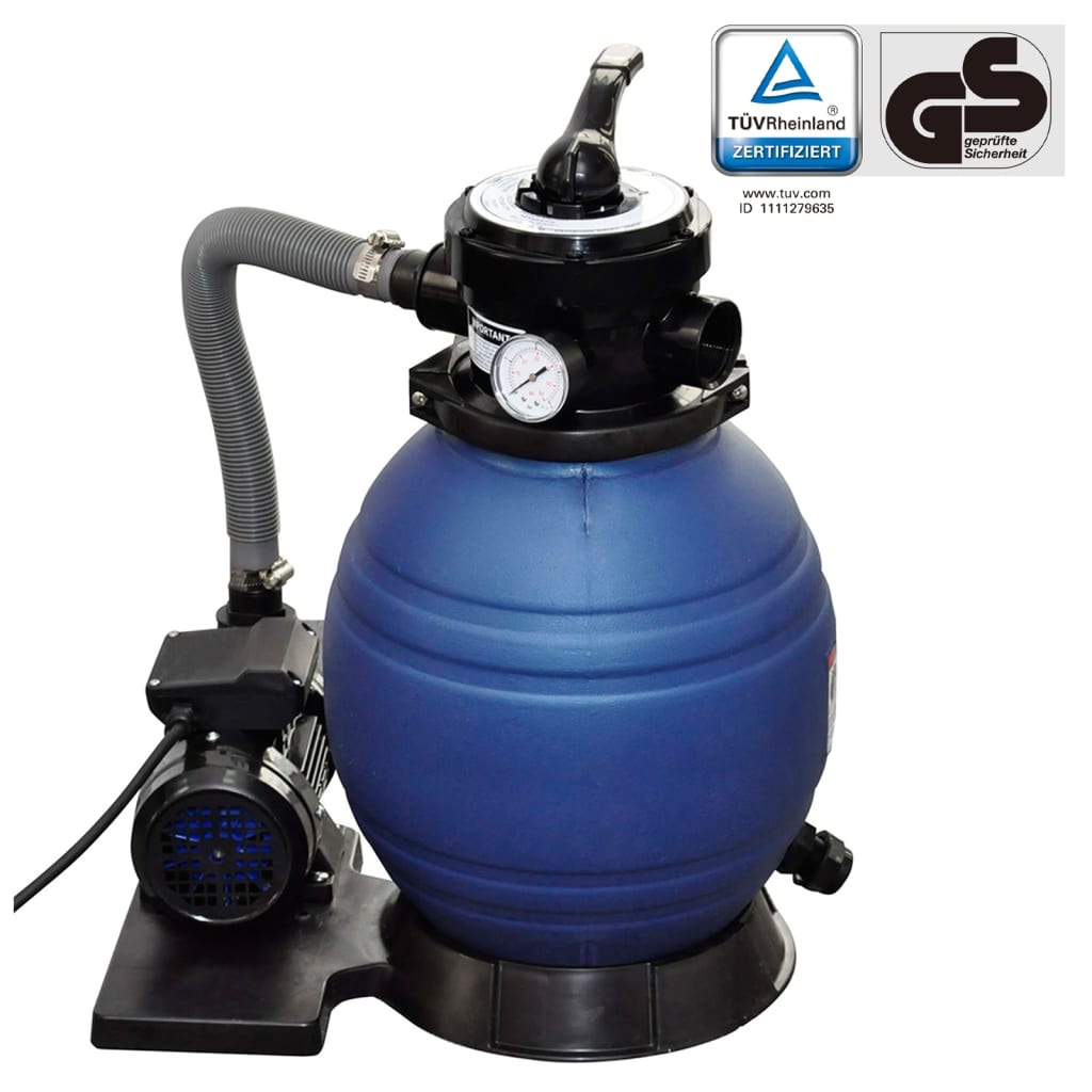 vidaXL Piaskowa pompa filtrująca, 400 W, 11000 L/h