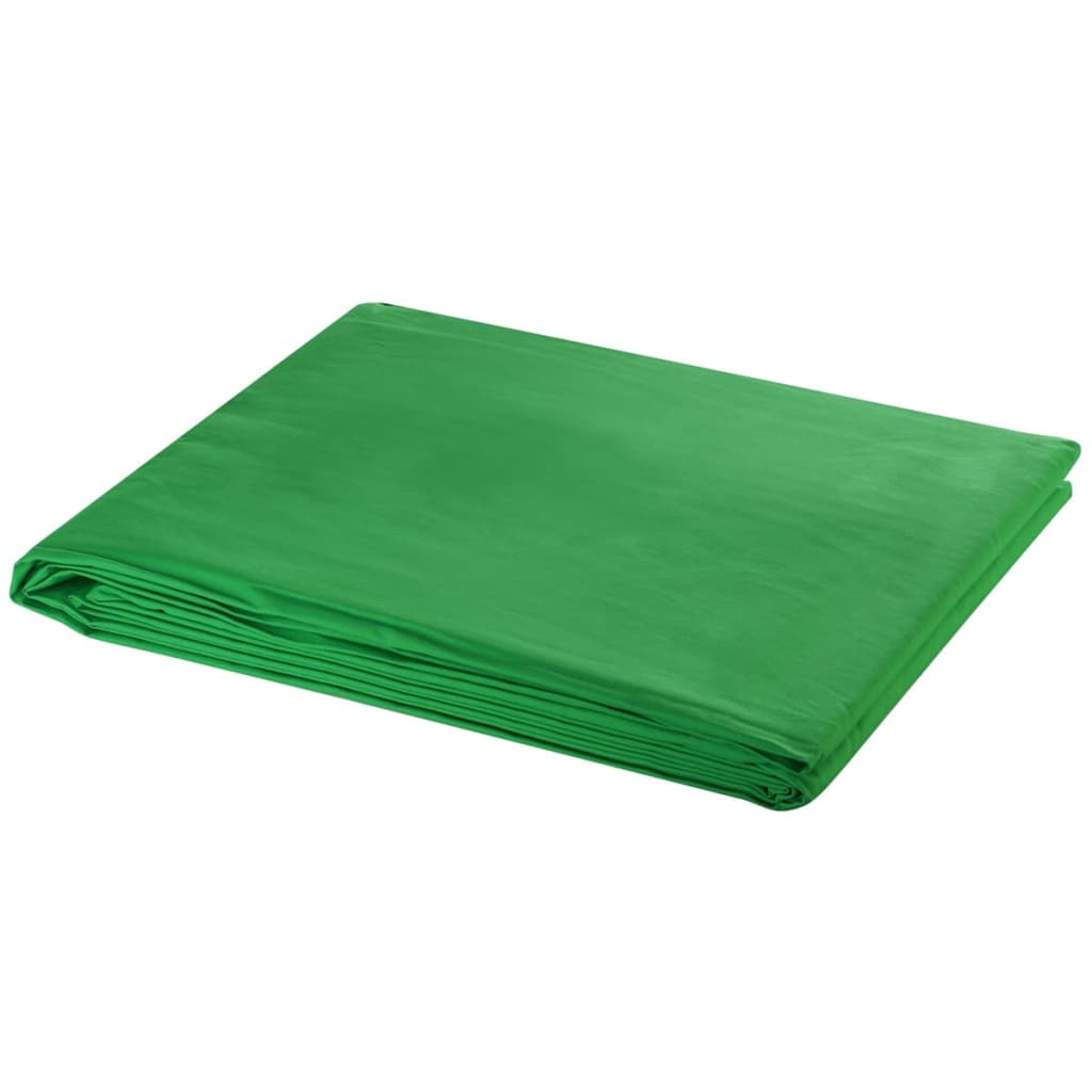 vidaXL System zawieszenia tła z zielonym tłem 600 x 300 cm