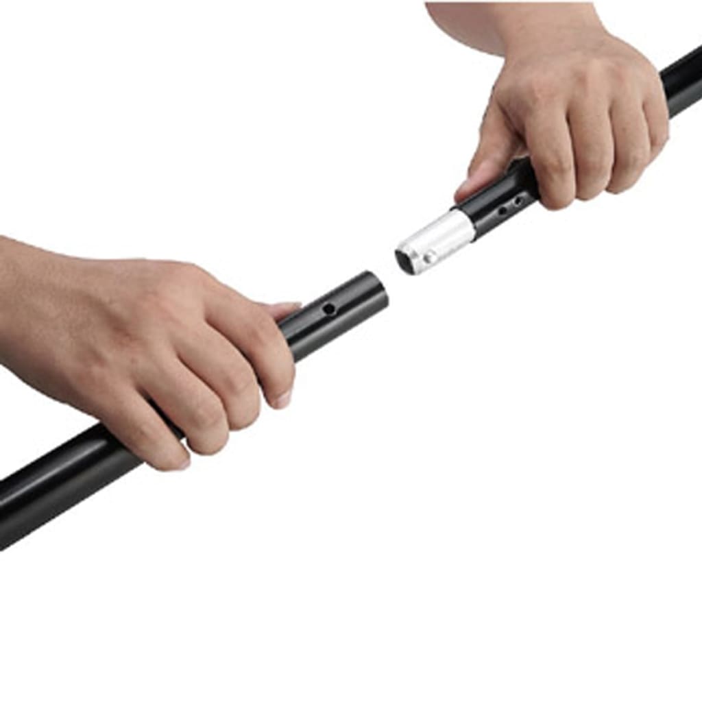 vidaXL System zawieszenia tła z czarnym tłem 600 x 300 cm