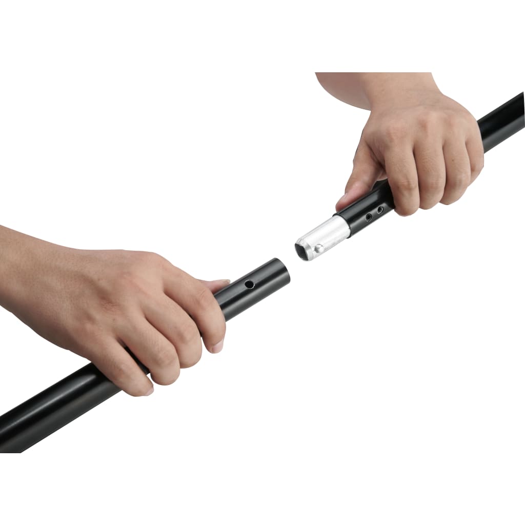 vidaXL System zawieszenia tła z białym tłem 600 x 300 cm