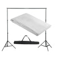 vidaXL System zawieszenia tła z białym tłem 300 x 300 cm