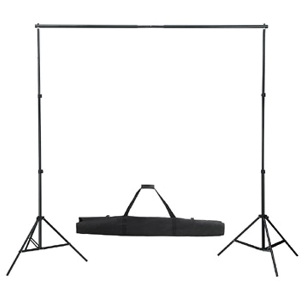 vidaXL System zawieszenia tła z białym tłem 300 x 300 cm